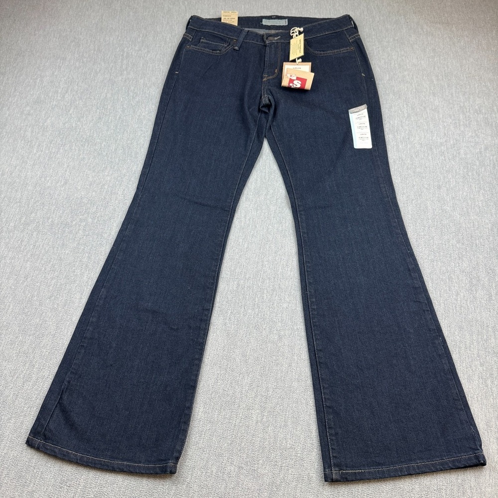 Levis 545 Jeans Women 8 Medium Blue Low Boot Cut Low Rise Denim Pockets Pant NWT